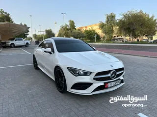  3 للبيع CLA 250 خليجي 2020 لون ابيض  بحالة الوكالة سقف بانوراما parking assistance