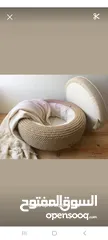  10 طاولات وسط من الاطارات مع حبل الخيش للحديقة وداخل المنزل ، تصميم بسيط وعصري