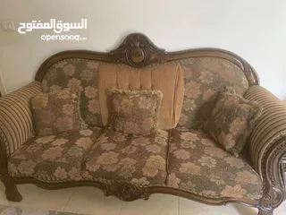 4 طقم كنب خشب مصري