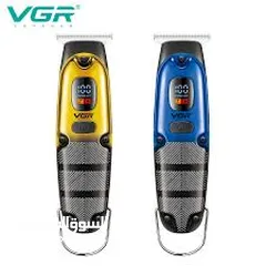  19 ماكينه حلاقه VGR زيرو شحن و شاشه و 3 امشاط حلاقة شعر الراس و اللحيه قص شعر الراس و اللحيه رجالي