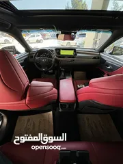  18 Lexus Es300 F. SPORT 2020 داخل احمر  عداد 40km