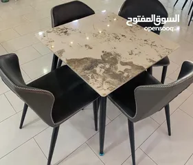  1 طاولة سفرة رخام