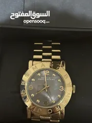  1 Marc Jacobs, grey mother of pearl, gold watch