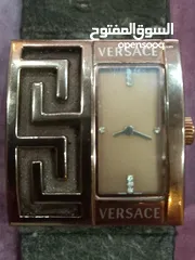  1 ساعه  VERSACE سويسري  ستاتي مستعمله للبيع لون بني