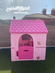  5 بيت اطفال بلاستيك للبنات زهري من  فيبر Fiber Pink Girls Fantasy House