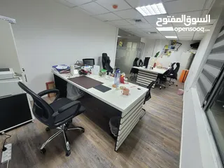  9 مكتب تجاري للابجار مع خدمات او دون.. بموقع اسراتيجي بخلدا
