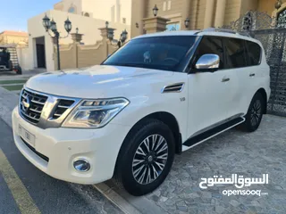  2 نيسان باترول بلاتنيوم موديل  2014 إطارات جديده 2024 ماشيه 185000 km صبغ و حالة الوكاله مالك اول