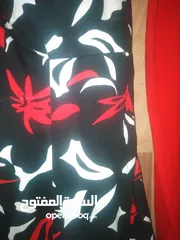  9 فستان اسود واحمر طويل مع جاكيت قصير احمر بأكمام طويلة جديد غير مستعمل ماركة H&M مقاس L بلبس 40 و42