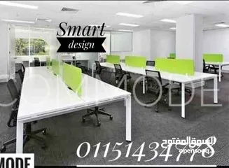  1 وورك ستيشن خليه عمل خشب mdf اسباني وحدات كول سنتر _ desk #خلايا عمل