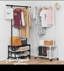  5 استاند شماعه ملابس مع رفوف احذيه 6500 ر.ي.