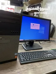  2 كمبيوتر ديل مع شاشة ديل كبيره موصفات ممتازه اقل سعر بسوق