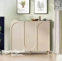  4 خزانة احذية حليب مزخرفة بشكل اقواس