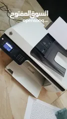  4 طابعة ملونة مع سكانر وفاكس وحبر شبه جديدة ب 130 شيقل