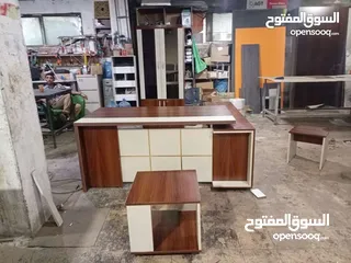  21 مكتب مدير قياس 180سم +جانبية +طاولة هديه مع كل مكتب لامينيت  اثاث مكتبي