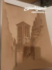  1 رسم بيد الرسم العراقي توراث العراق مع توقيع رسم بيد عن العراق وثقافه