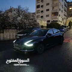  9 هيونداي سوناتا 2022 لون اسود ملوكي فحص كامل جمرك حديث ممتازه بدون حوادث هايبرد