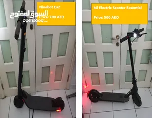  1 TWO Scooters for Sale: Ninebot& Mi Essential