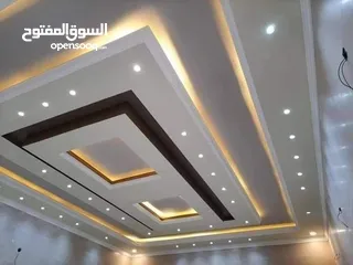  6 تصميم وتنفيذ الديكورات الداخليه بديل الخشب وبديل الرخام  والجبس مبورد