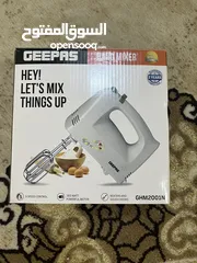  1 خلاط يدوي كهربائي جديد Geepas للبيع