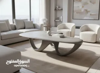  1 طاولة مركزية بتصميم عصري فاخر