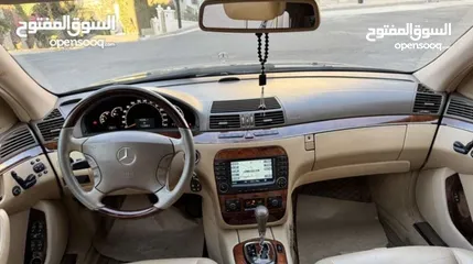  6 مرسيدس S350 لارج موديل 2005 وارد وصيانة الشركة مالك اول عداد 100 الف كيلو بحالة الوكالة