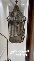  4 Brass / Gold Decorative Free Standing Cage