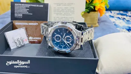  11 #Maurice_Lacroix SWISS MADE   موريس لاكروا.. البراند السويسري الفاخر حجم 44 كرونو قراف