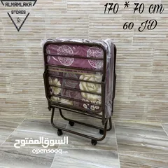  2 تخت طوي , اكسترا بيد , تخت متحرك , متوفر عدة احجام