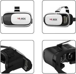  6 نظارة الواقع الافتراضي VR BOX  - تتميز  برؤية ثلاثيه الابعاد  - تعمل على كل انواع الاجهزة