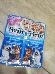  4 اكل قطط انابا الياباني ، غني بالبروتين ، واكل صحي خاصة فضل الصيف