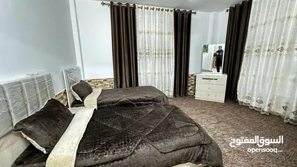  21 شقة جديدة فخمة مفروشة طابق ارضي للايجار وساخة دوار صحارى
