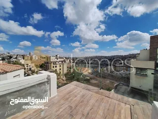  1 روف طابقي مع ترس للبيع في عبدون بمساحة اجمالية 450م
