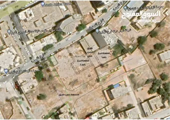  2 قطعة أرض بمساحة 716 متر داخل مخطط الزاوية أمام مصرف الادخار