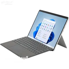  10 Microsoft Surface Pro 11th Gen 11th Gen i5 8GB RAM 256GB Platinum Pen+K.B