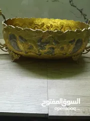  6 مضيفة نحاس نحاس ثقيلة فخمه جدا قطعه متحفيه بحاله ممتازة جدا جدا للديكور