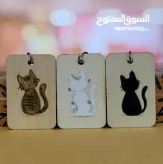  1 Cute handmade cat keychains