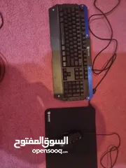  3 keyboard and mouse and 2 headsets