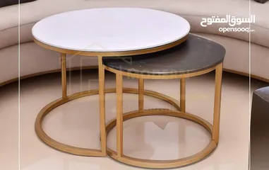  12 طرابيزات حديد باسعار مميزه لون ذهبي و فضي كل موديل الو سعر مختلف