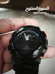  6 ساعة جي شوك بحاله جيده black edition GA100