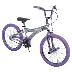  2 الآن لدى جزيرة الالعاب دراجة Huffy Radium Metaloid BMX للبنات مقاس 20 بوصة باللون الأرجواني