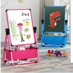  2 لوح تعليمي للاطفال مزدوج (وجهين) المنتج الاكثر طلبا للاطفال وطلاب المدارس متحرك بزاوية 360 درجة