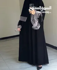  7 عباية العيد الترند قماش حبر فرسان مقاسات 1-6 فقط 16