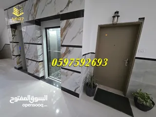  27 شقة أرضية مشطبة للبيع مساحة 170 م + ساحة 26 م رام الله قرب المقاطعة ووسط البلد