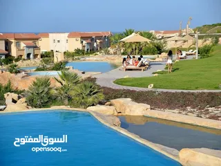  6 zz شالية متشطب للبيع في تلال العين السخنة TELAL AIN SOKHNA فيو pool & sea