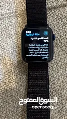  5 للبيع أو للتبديل Apple Watch Series 6 44mm لون كحلي غامق بحالة ممتازة بتشمل كل الميزت