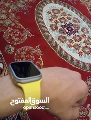  8 ساعة x8 ultra smart watch بحالة ممتازة جدا مع 7 كساتك