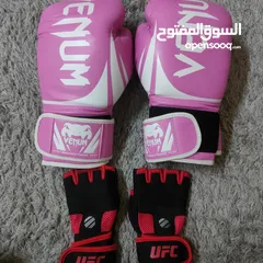  3 Venum Challenger Womens Boxing Gloves with ufc mma gloves