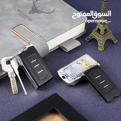  6 ميزان دقيق 0.01 - 200 g شكل ريموت سيارة مناسب للذهب والمجوهرات ووو