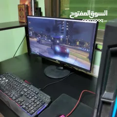  2 كمبيوتر ألعاب وتصميم احترافي  RTX 2060  i7 Gen10  Z490  32GB RAM  SSD Gen4  شاشة MAG 24′′