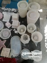  2 قوالب سيلكون للجبس وغيره عدد 27 قالب